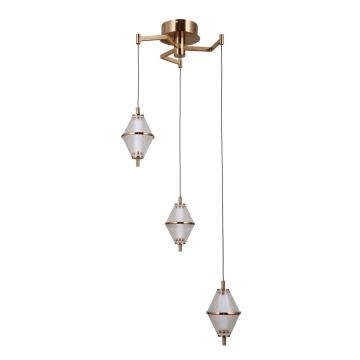 Italux Fuente PND-34395-3-HBR Suspension lumineuse 3x15W/LED 3000K 1108lm IP20