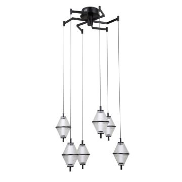 Italux Fuente PND-34395-6-BK Suspension lumineuse 6x30W/LED 3000K 1795lm IP20