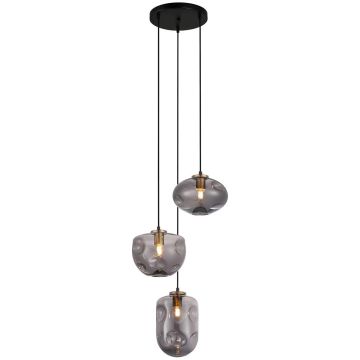 Italux HATELLA PND-112038-3A-BRO+SG Suspension lumineuse 3x40W/E27 IP20