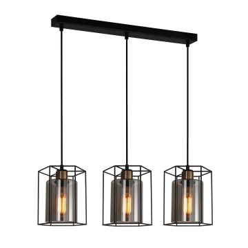 Italux KALULA PND-78901-3-BK+SG Suspension lumineuse 3x40W/E27 IP20