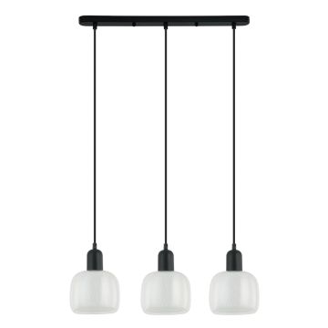 Italux LAMEZIA PND-67594-3-BK+CL Suspension lumineuse 3x40W/E27 IP20