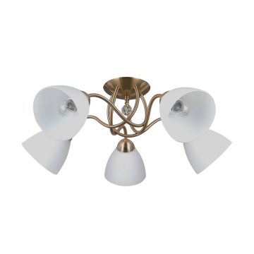 Italux Lugano PND-5643-5-HBR Lampe de plafond 5x40W/E27 IP20