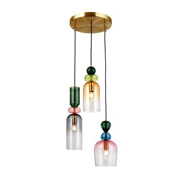 Italux Manso PND-37462-3A-MC-GD Suspension lumineuse 3x40W/E14 IP20