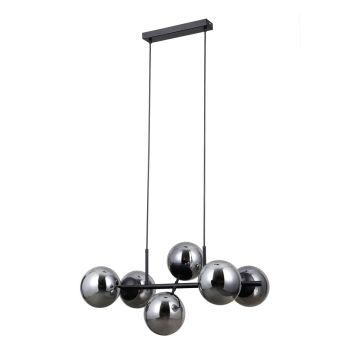 Italux Molite PND-1098-6-BK Suspension lumineuse 6x40W/E14 IP20