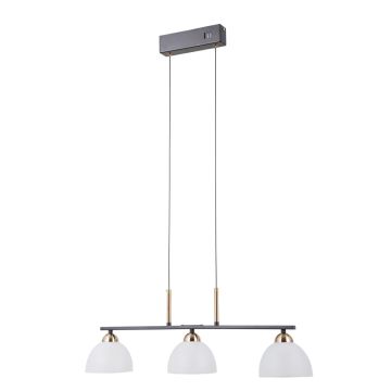 Italux Montiela PND-34374-3-BK Suspension lumineuse 3x15W/LED 3000K 772lm IP20