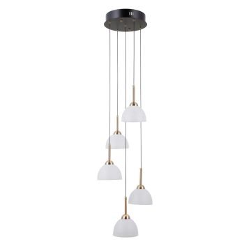 Italux Montiela PND-34374-5-BK Suspension lumineuse 5x25W/LED 3000K 1286lm IP20