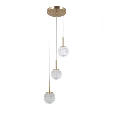 Italux Padri PND-40827-3-HBR-CL Suspension lumineuse 3x5W/G9 IP20