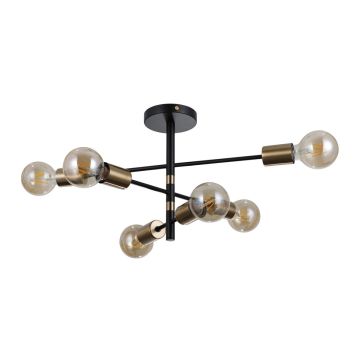 Italux PIANSI PND-4025-6-BL-HBR Suspension lumineuse 6x40W/E27 IP20