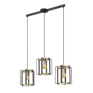 Italux PRIMERO PND-44003-3-BK-GD Suspension lumineuse 3x60W/E27 IP20