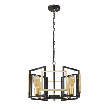 Italux PRIMERO PND-44003-4-BK-GD Suspension lumineuse 4x60W/E27 IP20