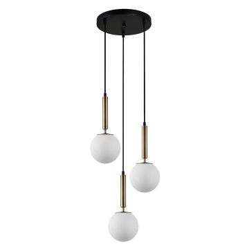 Italux Ravena PND-2324-3A GD+OPAL Suspension lumineuse 3x10W/E27 IP20