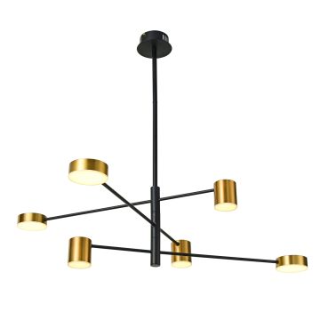 Italux REMDAL PND-16374-6-BK-GD-4K Suspension lumineuse 36W/LED 4000K 2700LM IP20