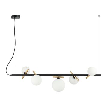 Italux REVERSO PND-5622-5-BK-W Suspension lumineuse 5x25W/G9 IP20