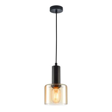 Italux SANTIA PND-65342-1-BK+AMB Suspension lumineuse 1x40W/E27 IP20