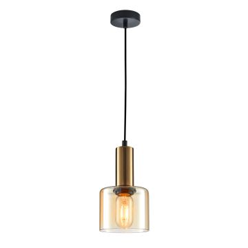 Italux SANTIA PND-65342-1-BRO+AMB Suspension lumineuse 1x40W/E27 IP20