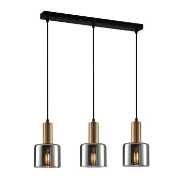 Italux SANTIA PND-65342-3-BRO+SG Suspension lumineuse 3x40W/E27 IP20