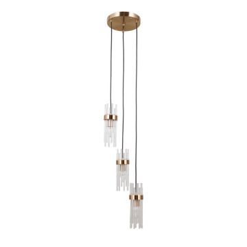 Italux Taraso PND-40760-3-HBR Suspension lumineuse 3x40W/E14 IP20
