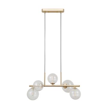 Italux Toledo PND-40717-5-HBR Suspension lumineuse 5x5W/G9 IP20