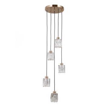 Italux Torno PND-40813-5R-HBR Suspension lumineuse 5x40W/E14 IP20