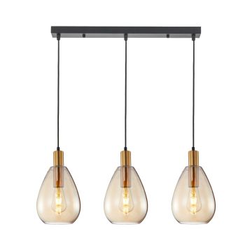 Italux Zulo PND-27812-3-BRO-AMB Suspension lumineuse 3x40W/E27 IP20