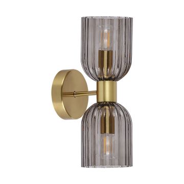 Light Prestige Piega LP-939/2W smoked Applique murale 2x10W/E14 IP20