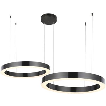 Step Into Design CIRCLE 2in1 ST-8848-40+60 black Suspension lumineuse 2x53W/LED 3000K 5035lm IP20