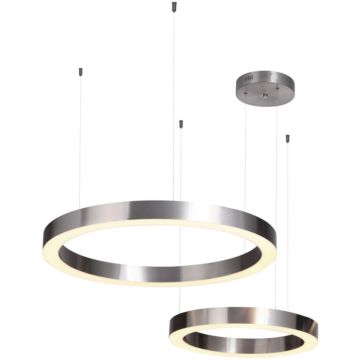 Step Into Design CIRCLE 2in1 ST-8848-60+80 nickel Suspension lumineuse 2x72W/LED 3000K 6840lm IP20