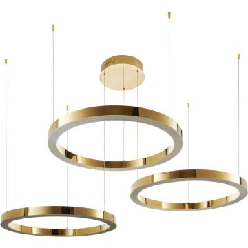 Step Into Design CIRCLE 3in1 DN924-40+60+80 gold Suspension lumineuse 3x93W/LED 3000K 7440lm IP20