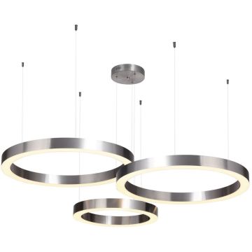 Step Into Design CIRCLE 3in1 ST-8848-40+60+60 nickel Suspension lumineuse 3x85W/LED 3000K 8075lm IP20