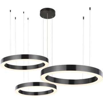 Step Into Design CIRCLE 3in1 ST-8848-40+60+80 black Suspension lumineuse 3x93W/LED 3000K 8835lm IP20