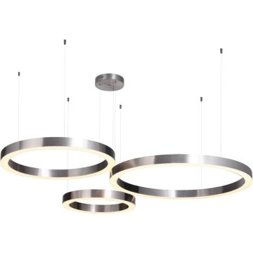 Step Into Design CIRCLE 3in1 ST-8848-40+60+80 nickel Suspension lumineuse 3x93W/LED 3000K 8835lm IP20