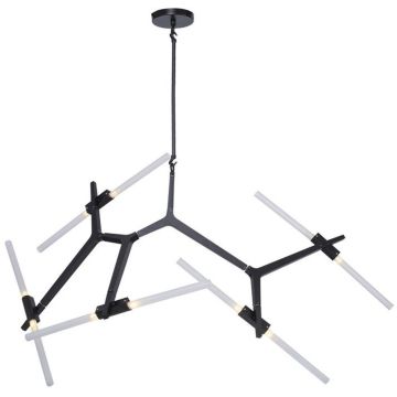 Step Into Design STICKS ST-1001-10 black Lampe de plafond 10x20W/G9 IP20