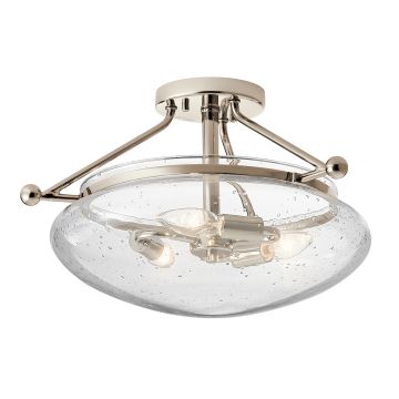 Quintiesse BELLE QN-BELLE-SF-PN Lampe de plafond 3x40W/E14