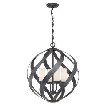 Quintiesse BLACKSMITH QN-BLACKSMITH-4P-OBK Suspension lumineuse 4x40W/E14 IP44