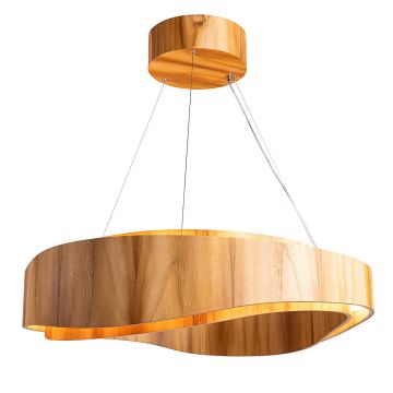 Quintiesse Horizon QN-HORIZON-RING-LED-80-TEAK Suspension lumineuse 1x58W/LED 3000K 2058lm IP20