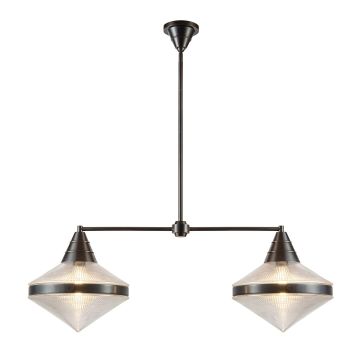 Quintiesse Willard QN-WILLARD-LP2-UBZ-PG Lampe de plafond 2x60W/E27 IP20