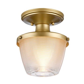 Elstead Lighting DUBLIN QZ-DUBLIN-SF-PNBR Lampe de plafond 1x60W/E27 IP44
