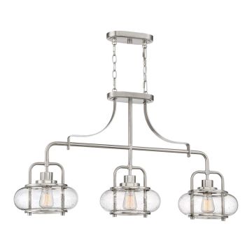 Elstead Lighting QUOIZLE QZ-TRILOGY-ISLE-BN Lustre 3x60W/E27