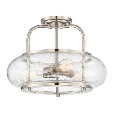 Elstead Lighting QUOIZLE QZ-TRILOGY-SFM-BN Lampe de plafond 3x60W/E27