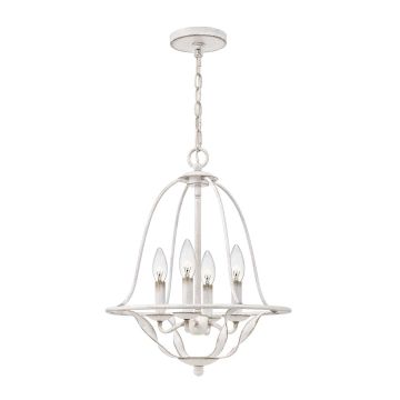Quoizel Bradbury QZ-BRADBURY-4P-AWH Suspension lumineuse 4x40W/E14