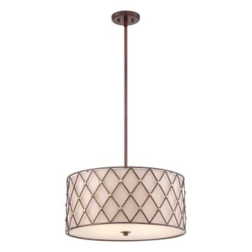 Quoizel BROWN LATTICE QZ-BROWN-LATTICE-P-L Suspension lumineuse 4x60W/E27