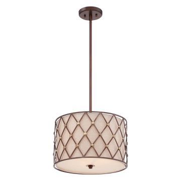 Quoizel BROWN LATTICE QZ-BROWN-LATTICE-P-M Suspension lumineuse 3x60W/E27