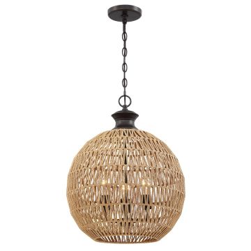 Quoizel Casablanca QZ-CASABLANCA-3P-PBZ Suspension lumineuse 3x60W/E27 IP20