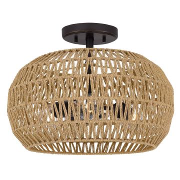 Quoizel Casablanca QZ-CASABLANCA-3SF-PBZ Lampe de plafond 3x60W/E27 IP20
