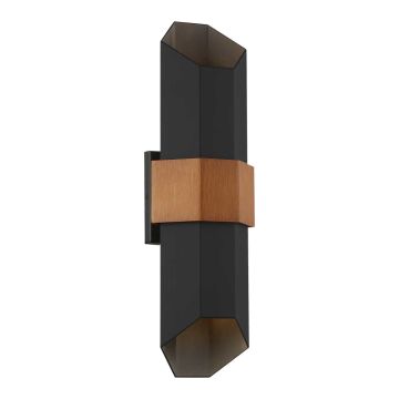 Quoizel Chasm QZ-CHASM-L-BKW Applique murale 2x9.5W /LED IP44