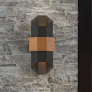 Quoizel Chasm QZ-CHASM-M-BKW Applique murale 2x9.5W /LED IP44