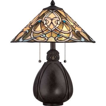 Quoizel INDIA QZ-INDIA-TL Lampe de table 2x75W/E27