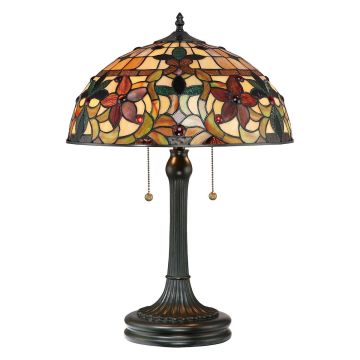 Quoizel KAMI QZ-KAMI-TL Lampe de table 2x60W/E27