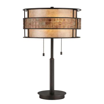 Quoizel LAGUNA QZ-LAGUNA-TL Lampe de table 2x60W/E27