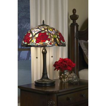 Quoizel LARISSA QZ-LARISSA-TL Lampe de table 2x60W/E27
